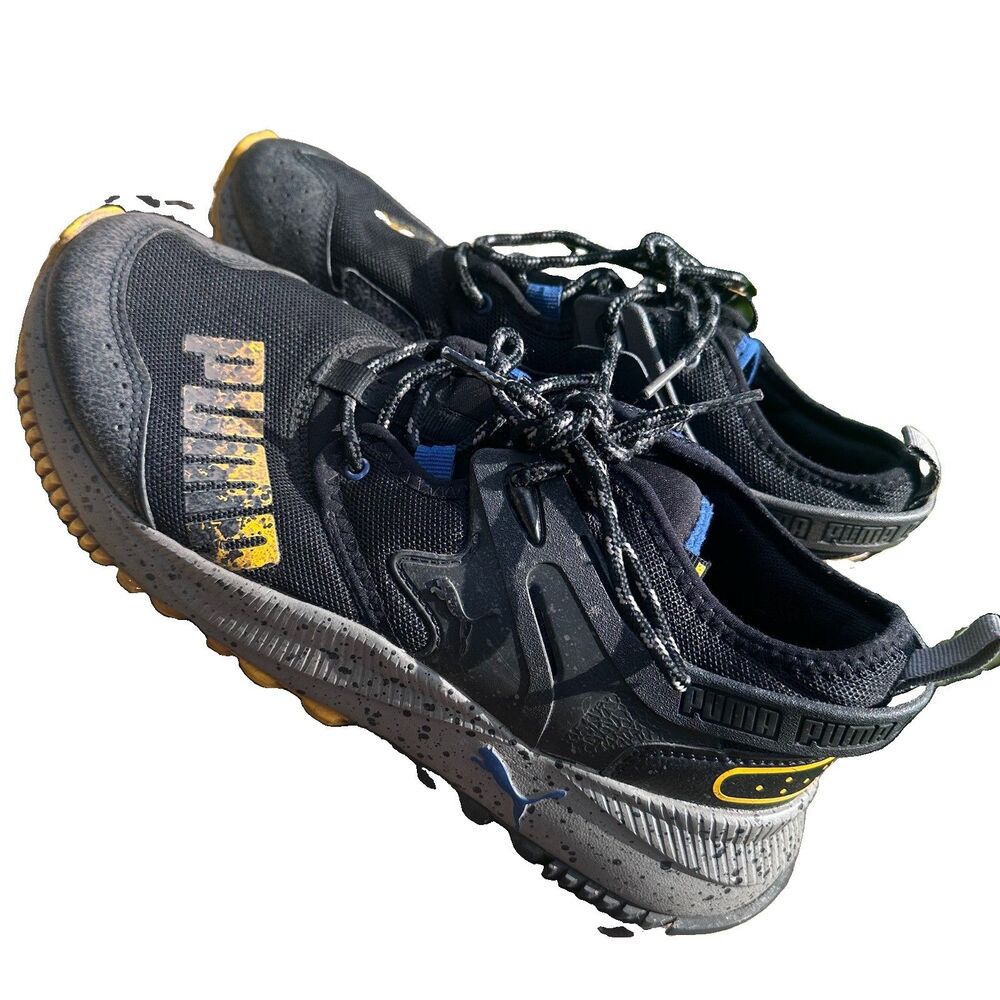 Puma IGNITE SoftFoam Running Training Shoes Black Yellow Men’s 8.5